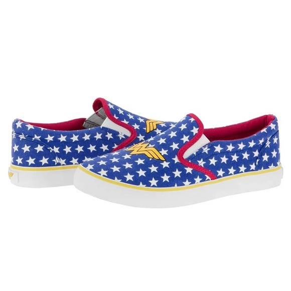 Wonder Woman Slip on Shoes - Picture 1 of 10
